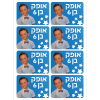 מדבקות מיתוג מחולק ל - 8 בגיליון