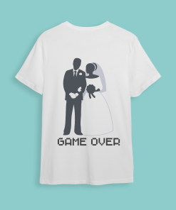 חולצת חתונה "GAME OVER"