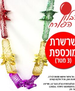 שרשרת מוכספת לקישוט הסוכה