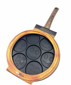 מחבת פנקייק חייכנים 7 שקעים 26 ס"מ