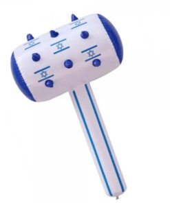 פטיש בומבה קוצים דגל ישראל 1 מ ענק