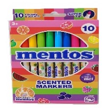 חפיסת 10 טושים ריחניים מנטוס