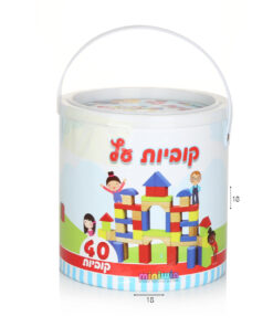 קוביות עץ בקופסא