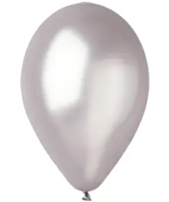 חבילת בלונים בצבע כסף מטאלי