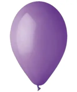 חבילת בלונים בצבע סגול בהיר פסטל