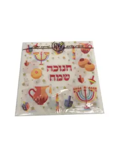חבילת 20 מפיות נייר סמלי חנוכה צבעוני