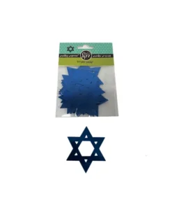 חבילת קונפטי בצורת מגן דוד בצבע- כחול