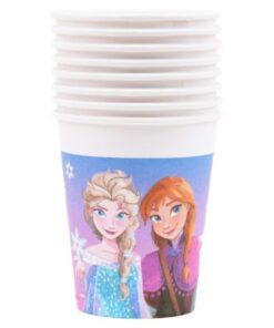 כוסות נייר פרוזן – 8 יחידות קסומות לשתייה נסיכותית!