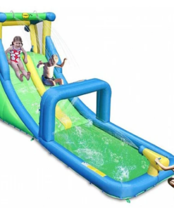 פארק מים עם מגלשה ירוק כחול וצהוב דגם 9329
