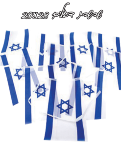 שרשרת דגלים ישראל 20*28 (10 דגלים)