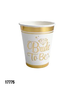 חב' 10 יח כוסות Bride to be זהב