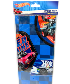מכוניות HotWheels - מפת שולחן חגיגית וצבעונית מניילון