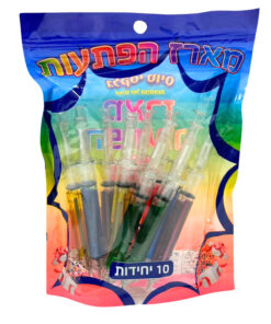עטים בצורת מזרקים - מארז מדליק למתנת יום הולדת 10 יח'