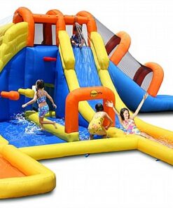 מיני פארק מים ענק לילדים – 3 מגלשות וחוויית קיץ מושלמת! דגם 9045