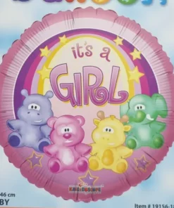 בלון מיילר חיות 18"- I'TS A GIRL
