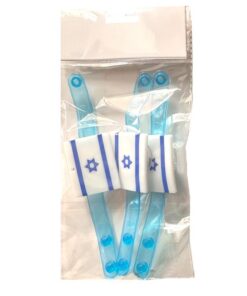 צמיד אור סיליקון דגל 3 יח' בחבילה כולל סוללות