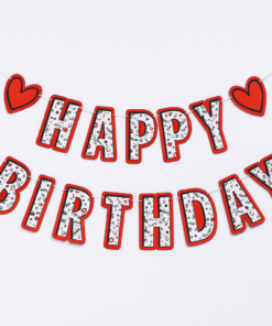 שרשרת יום הולדת ספיידרמן – אותיות HAPPY BIRTHDAY בעיצוב גיבורי-על!