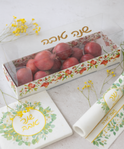 קופסת קרטון עם מכסה  שקוף – 