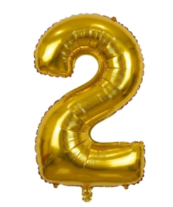 בלון ספרה 2 - זהב 34 אינץ'