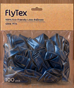 בלונים בצבע מטלי כחול כהה – חבילה של 100 יחידות בגודל 12 אינץ