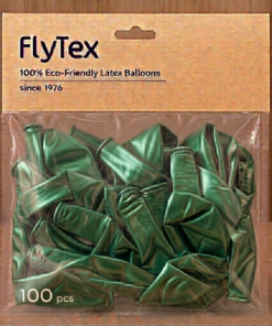 בלונים בצבע מטלי ירוק יער – חבילה של 100 יחידות בגודל 12 אינץ