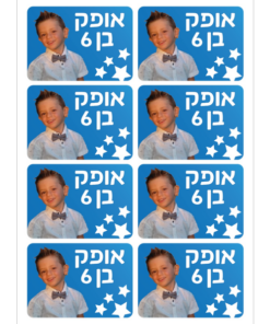 מדבקות מיתוג מחולק ל - 8 בגיליון