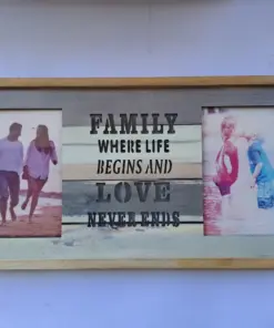 מסגרת מאירה כפולה / בלוק עץ מאיר -Family