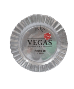 צלחת VEGAS שקוף - 22 ס