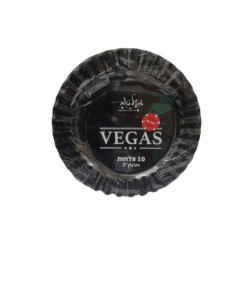 צלחת VEGAS שחור - 22 ס"מ