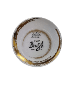 צלחת BRUSH לבן זהב - 19 ס"מ