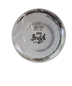 צלחת BRUSH לבן כסף - 23 ס"מ