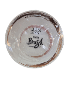 צלחת BRUSH לבן רוז גולד - 23 ס"מ
