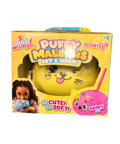 פאפי מאלווס (Puffy Mallows) – בובת סקווישי ריחנית לצביעה, שטיפה ועיצוב מחדש!