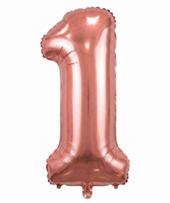 בלון ספרה 1 - רוז גולד