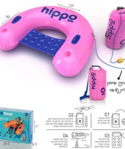 מזרון כיסא ים עם עוגן Hippo – ורוד