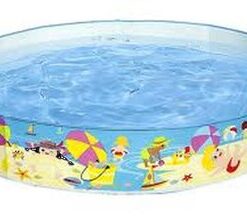 בריכה דופן קשיח לילדים הדפס חוף-ים 25*152