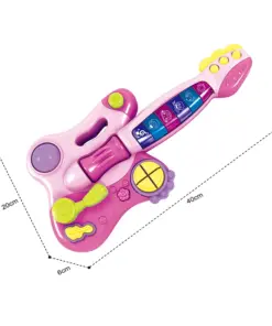 גיטרה ורודה אור ומנגינה