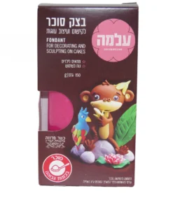 בצק סוכר ורוד פוקסיה מסוג עלמה 150 גרם
