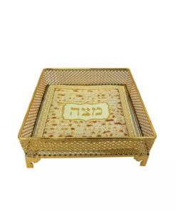 מגש למצות מתכת מהודר