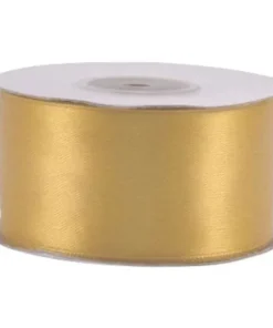 סרט מתנה סאטן זהב 4 ס"מ