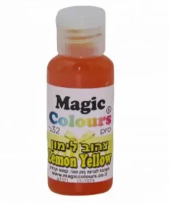 צבע מאכל ג'ל צהוב לימון MAGIC COLOURS