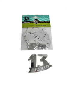 חבילת קונפטי בר מצווה 13- כסף