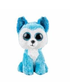 בובת האסקי Ty Beanie Boos – דגם Prince הכחול והמלכותי עם העיניים המנצנצות 15 cm