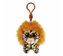 מחזיק מפתחות Ty Flippables Clip – דגם Regal האריה המפואר עם הפאייטים המתחלפים 8 cm