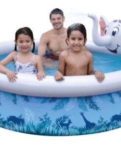 בריכת פיל מתנפחת SunClub לילדים – 205X47 ס"מ D3 עם מתז' מים מובנה