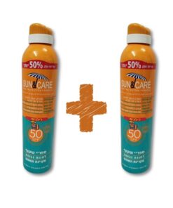ספריי הגנה 50 Sun & care SPF  לילדים מארז כפול