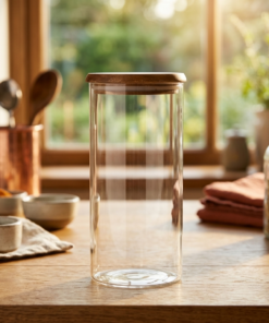 צנצנת זכוכית עם מכסה 1200ML