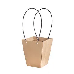תיק נייר קונוס חום גדול