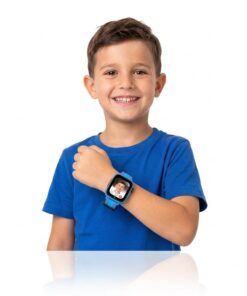 שעון טלפון חכם לילדים KidiWatch KEEP עם שיחות וידאו, איתור GPS ורצועה נוספת במתנה - צבע כחול